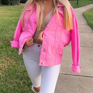 Tommy Hilfiger vintage pink Jean Jacket Size S